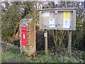 TM3681 : Rumburgh Village Notice Board &  Aldous's Corner Postbox by Geographer