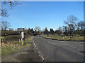 A489 and B4368 road junction at Glanmule