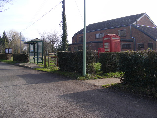 Bus Shelter,Telephone Box & St.James Postbox & St James Village Hall