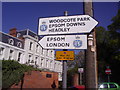 RAC fingerposts, Woodcote Green Road
