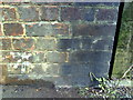 Benchmark on railway bridge, Hunter Street