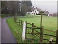 Farmhouse at Hayland Farm seen from crosspaths