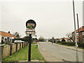 Crostwick Lane, Spixworth and Village sign