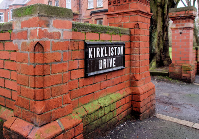 Kirkliston Drive sign, Belfast