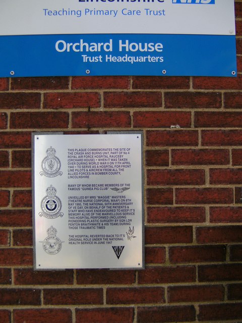 Guinea Pig Club Plaque, South Rauceby, Lincs