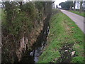 Drainage ditch beside Ridding Lane