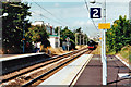 Special steam train approaching Westcliff station, 2000