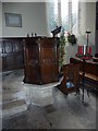 SU4739 : Holy Trinity, Wonston: steps to the pulpit by Basher Eyre