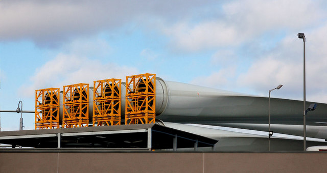 Wind turbine blades, Belfast