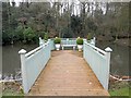 The boardwalk onto the lake at Whitley Hall Hotel