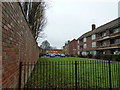 Green between Princes Court, Regents Court and Victoria Street