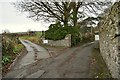 The driveways on Roborough Road to Trayne farm and other dwellings