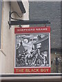 The Black Boy, Pub Sign, Sevenoaks