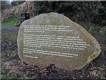H3462 : Stone with information, Dromore by Kenneth  Allen