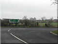 Road from Drakes Broughton joins the A44