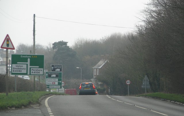 The A44 approaching Pinvin by Sarah Charlesworth