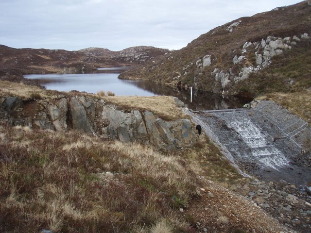 Loch Torr nan Uidhean spillway