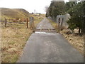 Cattle grid across a lane near to Golf Road, Nantyglo