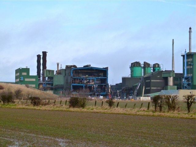 Demolition of Elementis Works, Urlay... © Paul Buckingham :: Geograph ...