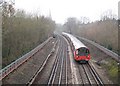 Northern Line railway in Finchley