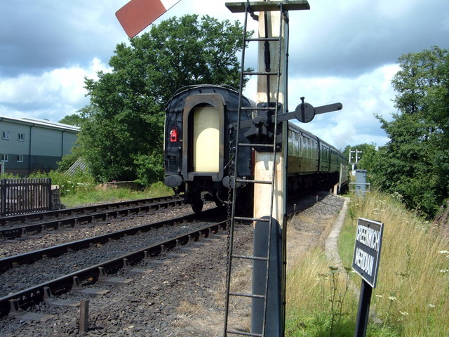 Bluebell Railway, Train departing from Sheffield Park