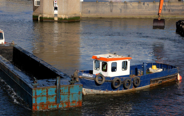 Dredging the River Lagan, Belfast ... © Albert Bridge cc-by-sa/2.0 ...