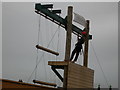 Dummy climbing near Lady Bay Bridge