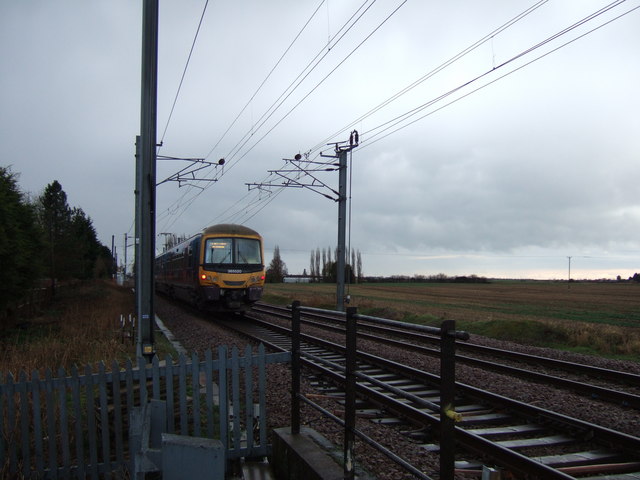 Train near St Peter's Road, Watlington