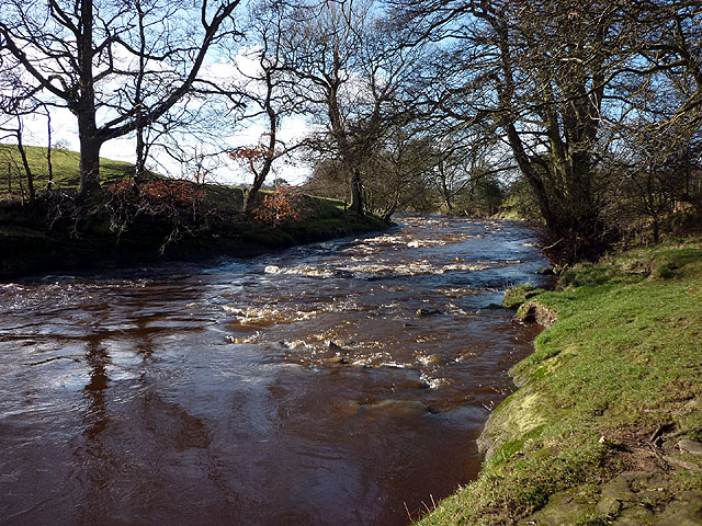 The River Wenning between High and Low... © Karl and Ali :: Geograph ...