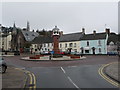 SO3700 : Usk: Twyn Square from the southeast corner by Chris Downer