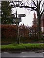 Signpost on Shortfield Common