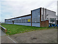 Boarded-up industrial building, New Addington