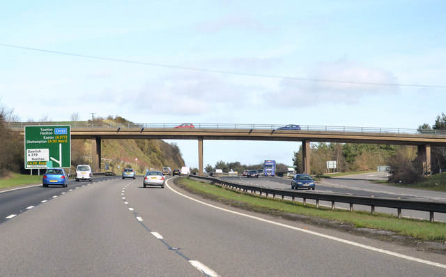 A38 Near Kennford © Mrc Cc-by-sa 2.0 :: Geograph Britain And Ireland