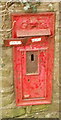 Closeup view of a disused George V postbox, Abercarn