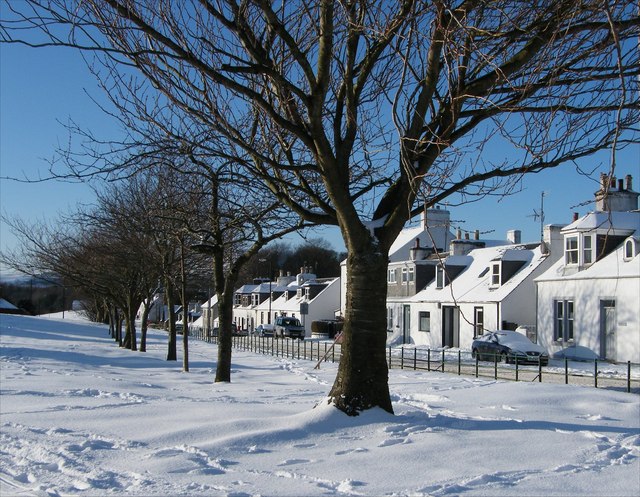 Colmonell Main Street in the snow