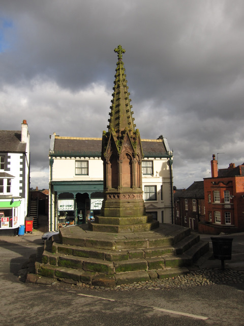 Malpas Cross From Church Street © John S Turner Cc-by-sa 2.0 