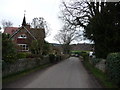 Part of the village street at Bronygarth