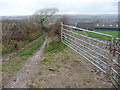 Bridleway rising from Norton