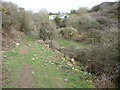 Footpath carrying the coast path diversion