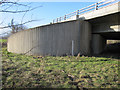 Bridge abutment on the A525