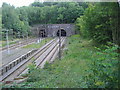 Railway lines and end of platform, Hadley Wood