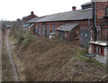 Bolsover - railway and rear of colliery workshops