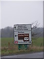 TM3763 : Roadsign on the A12 Saxmundham Bypass by Geographer