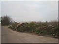 Pile of Rubble on Sand Road