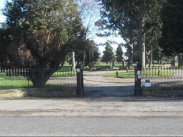 Entrance to West Auckland Cemetery