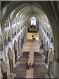 SK9771 : Lincoln Cathedral Nave by Julian P Guffogg