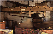 SJ9752 : Cheddleton Flint Mill - South Mill machinery by Chris Allen