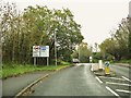 Moss Lane at the junction with the A674