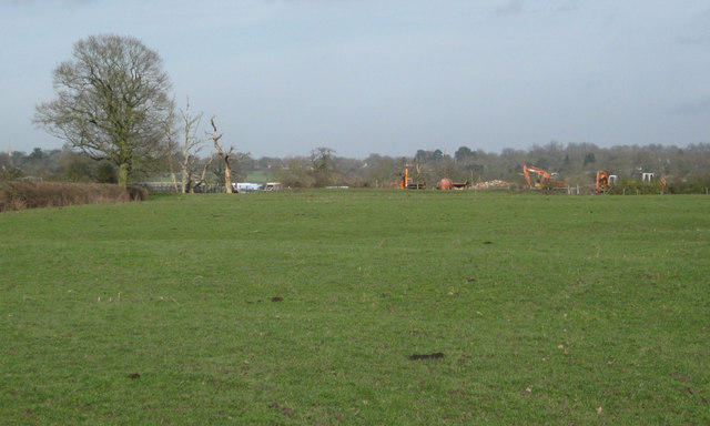 Diggers near Harrison's Farm, Kemps Green