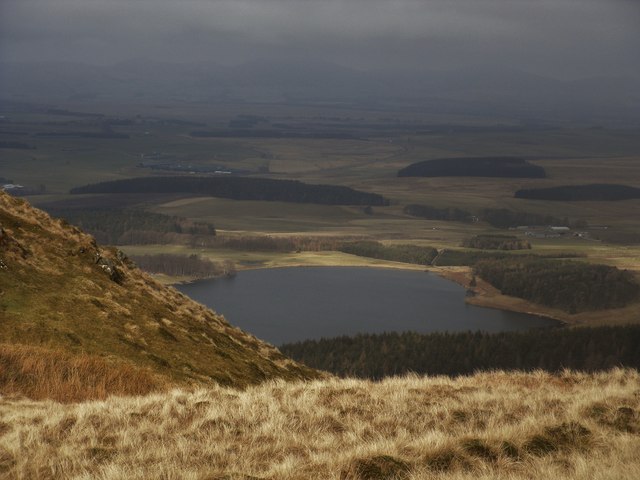 Looking Down to Portmore Loch from the Ridge, Brown Dod